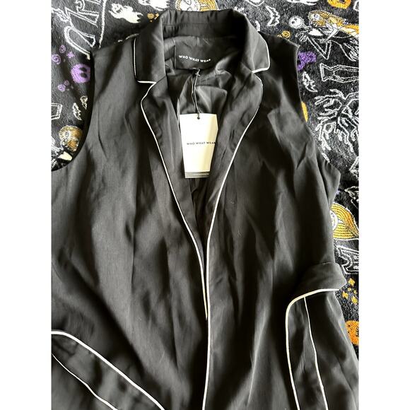 Who What Wear Sleeveless Blazer Vest Sz L - Picture 4 of 6